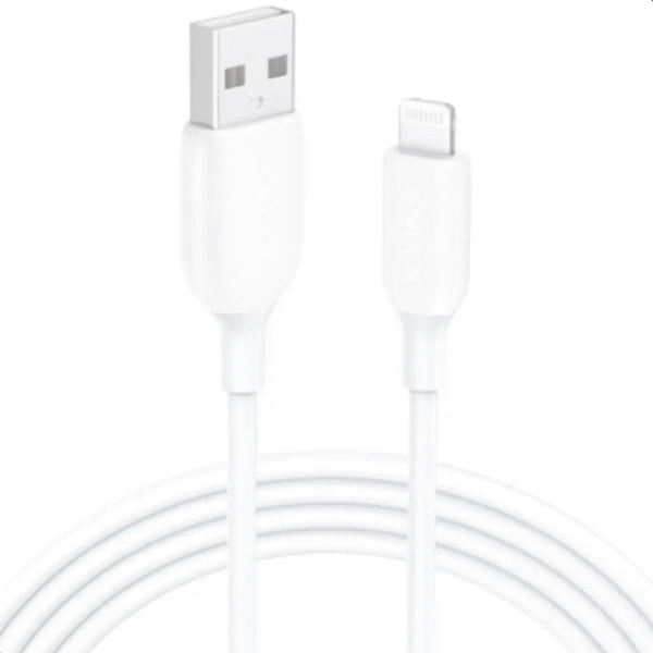 anker-iphonecable-A8812H21-WT-2 Anker Powerline+ II Lightning Cable 3ft (MFi Certified, Durable Braided USB-A to Lightning Cord, iPhone Charger Cable, White, Model A8812H21-WT)