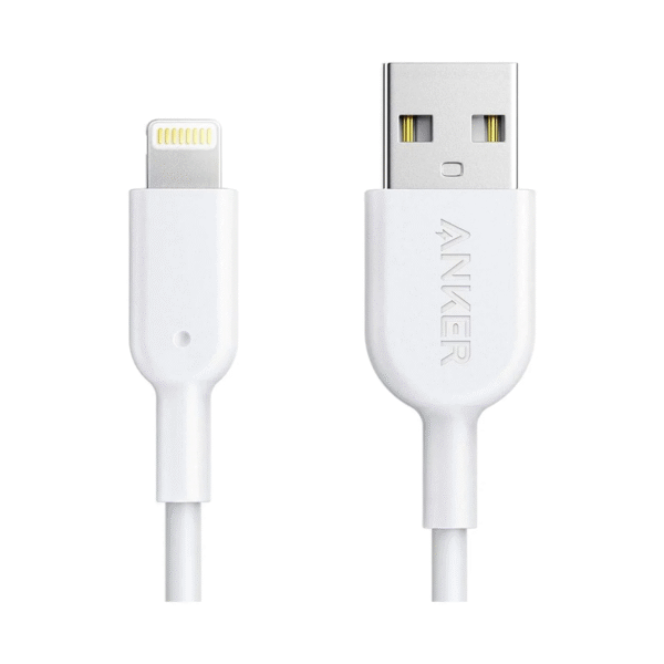 anker-iphonecable-A8812H21-WT-3 Anker Powerline+ II Lightning Cable 3ft (MFi Certified, Durable Braided USB-A to Lightning Cord, iPhone Charger Cable, White, Model A8812H21-WT)