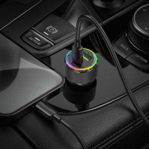 Hoco NZ14A 38W Dual Port Car Charger | USB-C PD + QC3.0 Fast Charging Adapter for iPhone & Android