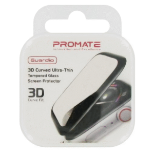 Promate 44mm 3D Tempered Glass Screen Protector for Apple Watch Series 4/5/6/SE/7/8/9 | GUARDIO-44