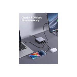 UGREEN 65W GaN Charger with 4 Ports (2 USB-C + 2 USB-A), Fast Charging Adapter for Phones, Tablets, iPads, Laptops & MacBooks | Model 90747