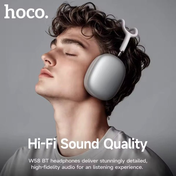 Hoco Wireless Headphones ANC W58 Silver