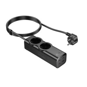 2025/11/1000338955.jpg Hoco MultiFunction Power Socket 2000W NS10 Black