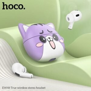 Hoco TWS Earbuds with Silicone Case EW48 Purple