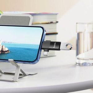 2025/11/1000339004.jpg Hoco 2 in 1 USB Adapter UA17 Black