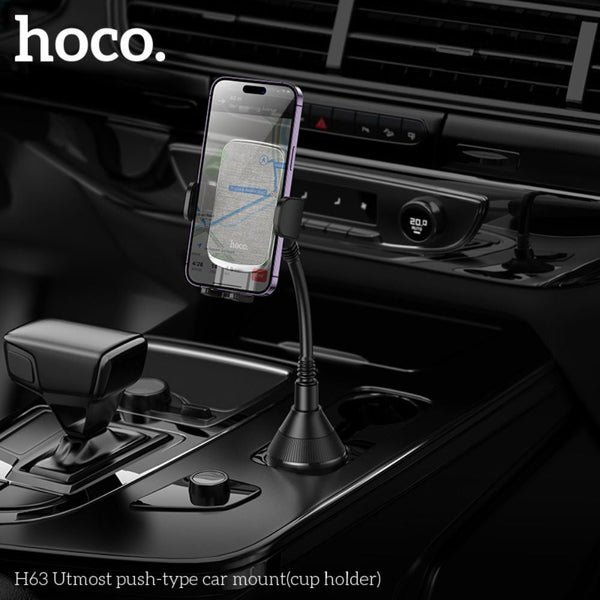 Hoco Car Cup Phone Holder H63 Black