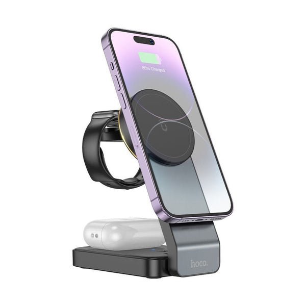 Hoco Folding Magnetic Wireless Charger CQ3 Black