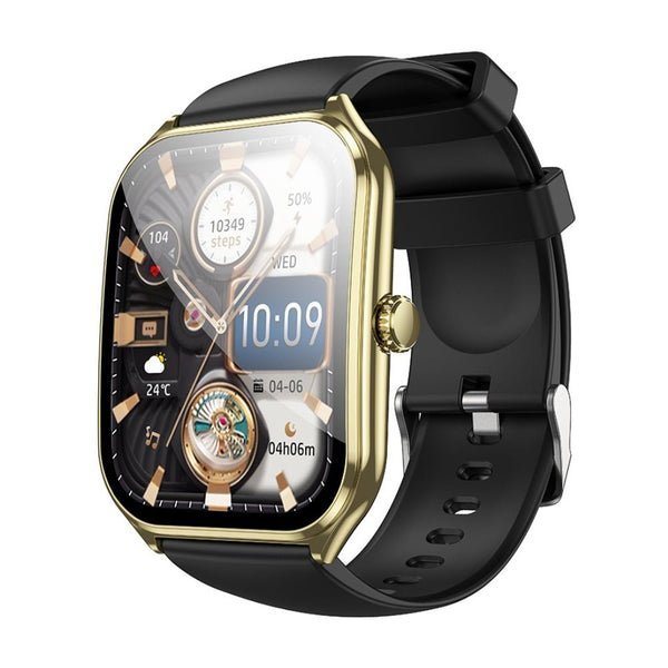 Hoco Ultra Thin Smartwatch Y28 Black & Gold