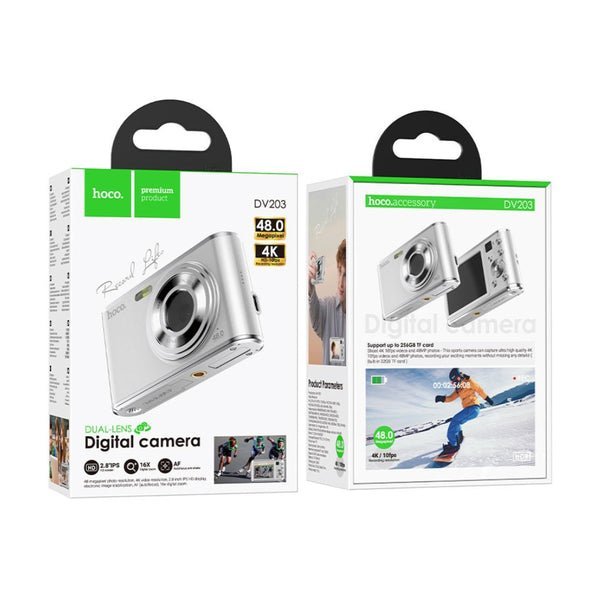 Hoco 4K Ultra HD video Digital camera DV203 White