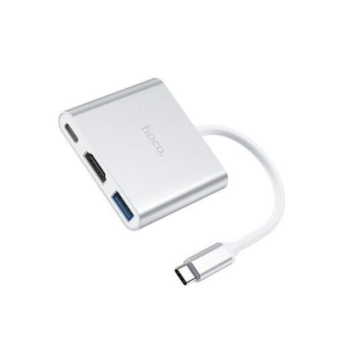 Hoco USB-C Hub HDTV HB14 Silver