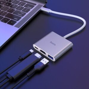 Hoco USB-C Hub HDTV HB14 Silver