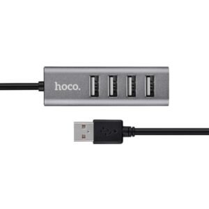 Hoco USB 4-Ports Hub HB1 Silver