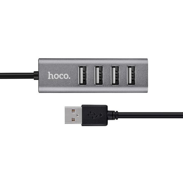 Hoco USB 4-Ports Hub HB1 Silver