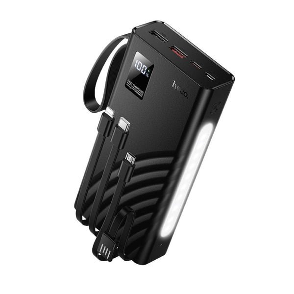 Hoco Power Bank 20000mAh with Cables Black