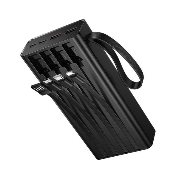 Hoco Power Bank 20000mAh with Cables Black