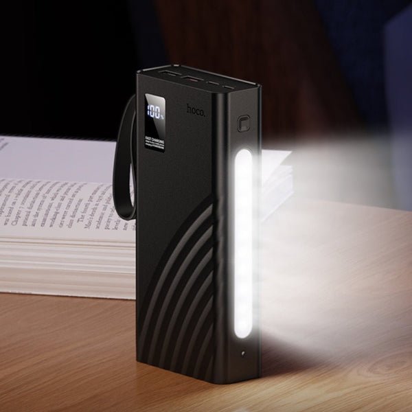 Hoco Power Bank 20000mAh with Cables Black