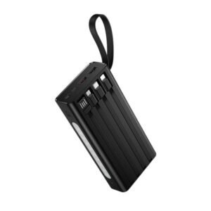 Hoco Power Bank 20000mAh with Cables Black
