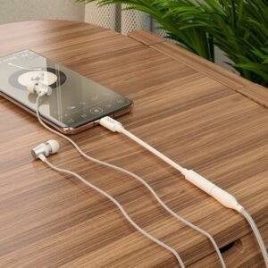 Hoco USB-C to 3.5mm Audio Converter Adapter LS30 White