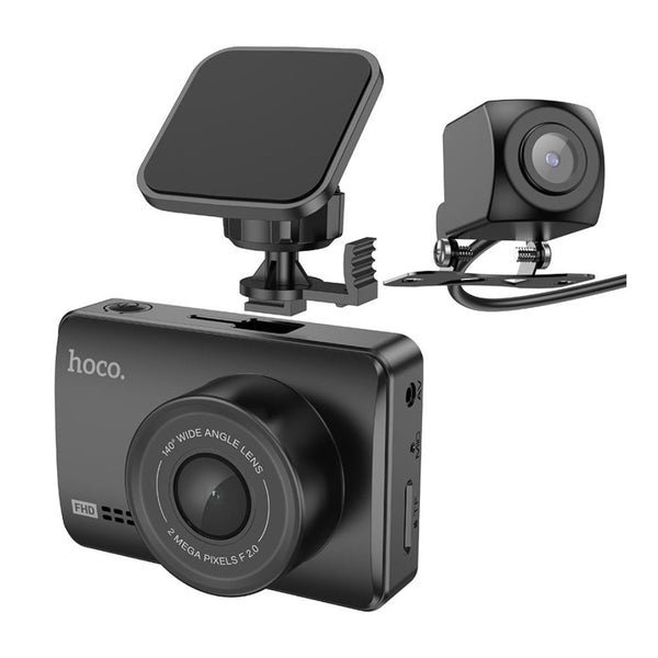 Hoco Dash Cam Dual Channel Driving Recorder DV3 Black