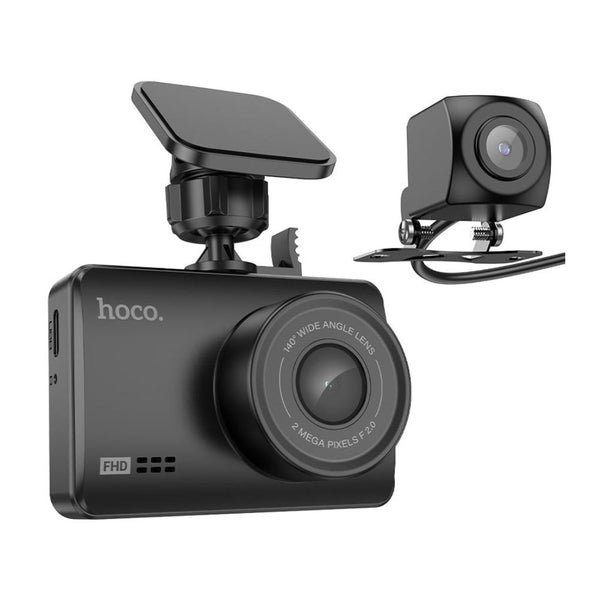 Hoco Dash Cam Dual Channel Driving Recorder DV3 Black