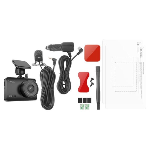 Hoco Dash Cam Dual Channel Driving Recorder DV3 Black