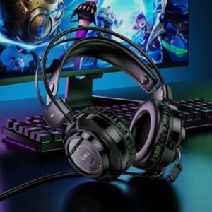 Hoco Wired RGB Gaming Headphones W110 Black