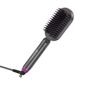 Hoco Electric Straight Hair Comb Brush HP44 Gray & Pink