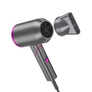 Hoco Hot and Cold Air Foldable Hair Dryer HP13 Plus Gray & Pink