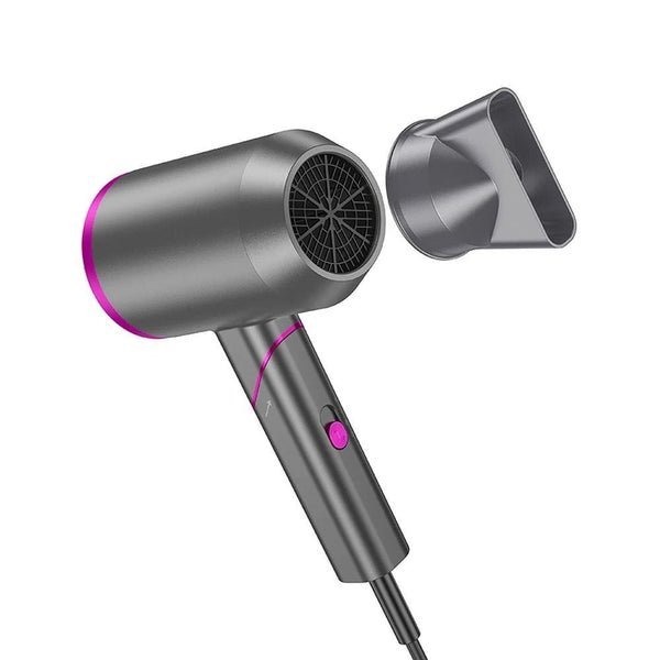 Hoco Hot and Cold Air Foldable Hair Dryer HP13 Plus Gray & Pink