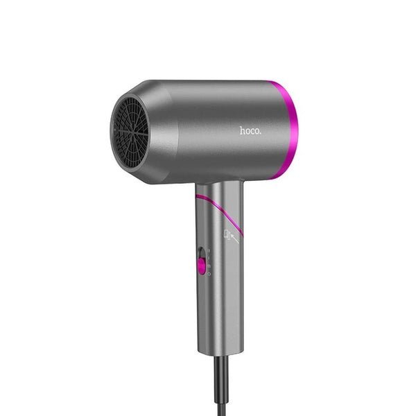 Hoco Hot and Cold Air Foldable Hair Dryer HP13 Plus Gray & Pink