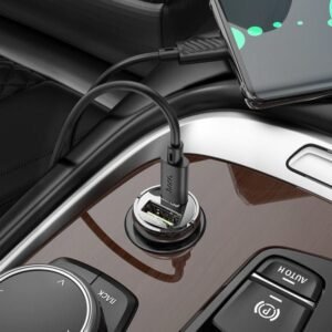2025/12/1000344285.jpg Hoco Dual Port Car Charger 30W Z53A Black
