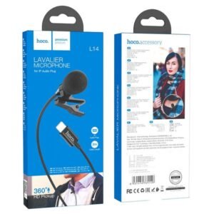 Hoco Lavalier Microphone for Lightning iPhone L14 Black