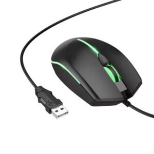 Hoco Wired Gaming Mouse 2400DPI GM37 Black & Green