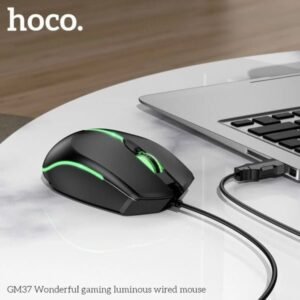 Hoco Wired Gaming Mouse 2400DPI GM37 Black & Green