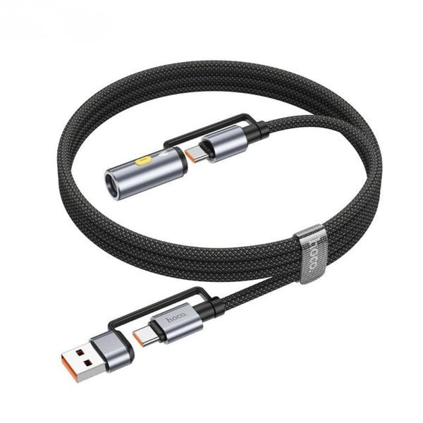 2025/12/1000345281.jpg Hoco All in One Charging Cable USB-C with Cigarette Lighter U138 Black & Silver
