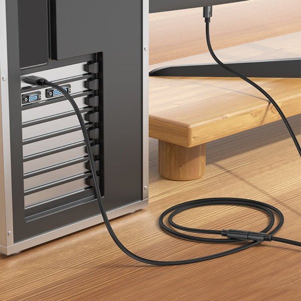 2025/12/1000345750.jpg Hoco US13 HDTV Male to HDTV Female Extension Cable 4K Black