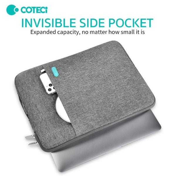 Coteci Notebook Liner Sleeve Bag for 13-inch Laptop Gray