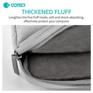 Coteci Notebook Liner Sleeve Bag for 13-inch Laptop Gray