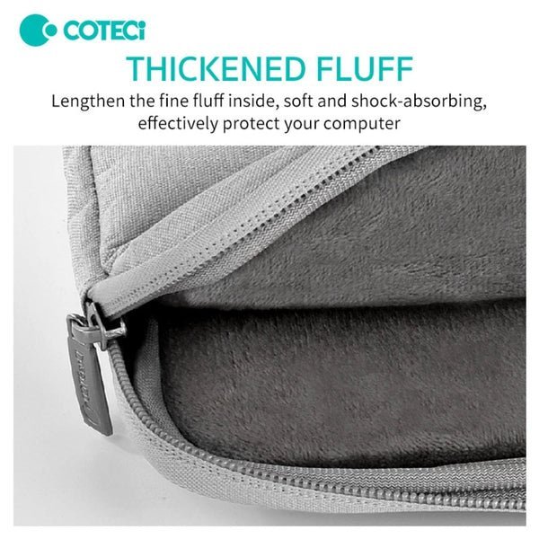 Coteci Notebook Liner Sleeve Bag for 13-inch Laptop Gray