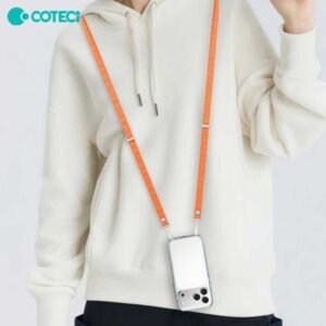Coteci Magnetic Crossbody Lanyard Strap for iPhone Orange