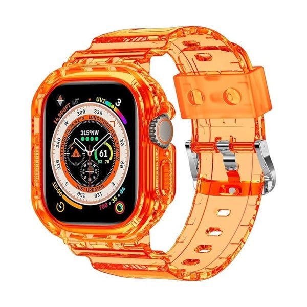Coteci Integrated Case Strap for Apple Watch Ultra Orange