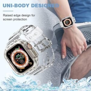 Coteci Integrated Case Strap for Apple Watch Ultra Transparent