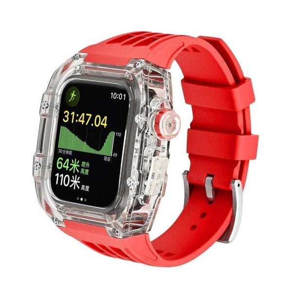 Coteci Mod Kit Case Strap for Apple Watch Ultra Red