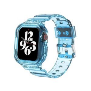 Coteci Integrated Case Strap for Apple Watch 44 45mm Blue