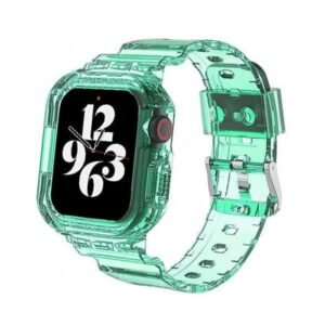 Coteci Integrated Case Strap for Apple Watch 44 45mm Green