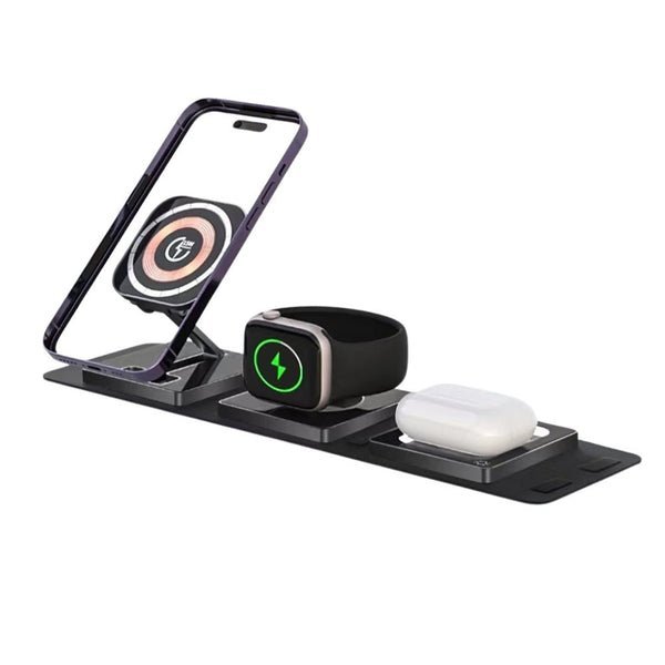 Coteci 4 in 1 Wireless Folding Charger Black