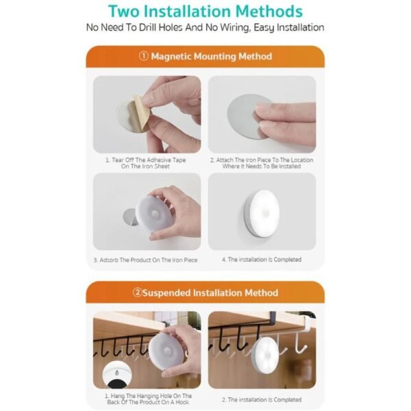 Coteci Motion Sensor LED Night Light White