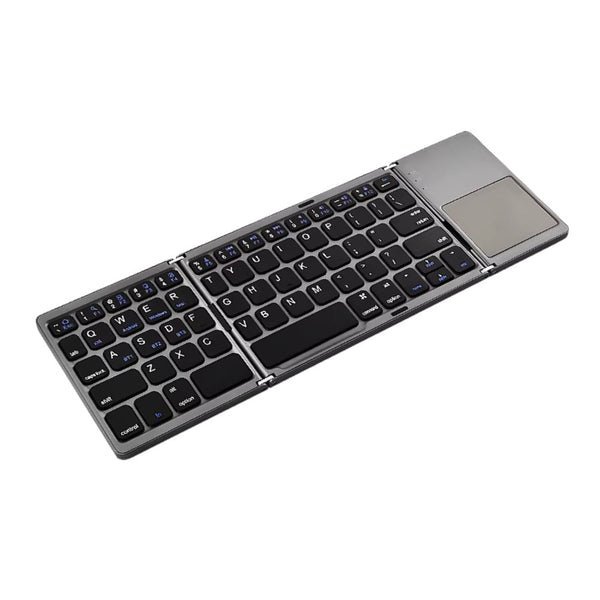 Coteci 63 Key Tri-fold Touchpad Keyboard Gray