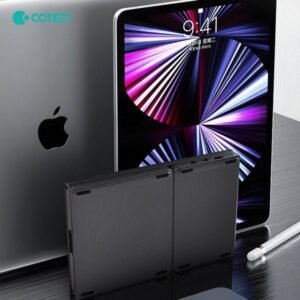 Coteci 63 Key Tri-fold Touchpad Keyboard Gray