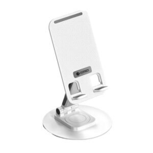 Coteci Rotatable & Foldable Carbon Steel Stand White
